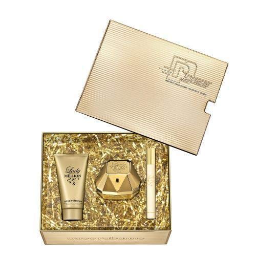 Paco Rabanne Lady Million Gift Set 50ml EDP + 75ml Body Lotion + 10ml EDP - Fragrance at MyPerfumeShop by Paco Rabanne