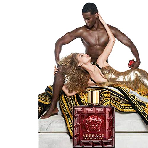 Versace Eros Flame Perfumed Deodorant Spray 100ml Glass Bottle - Deodorant Spray at MyPerfumeShop by Versace