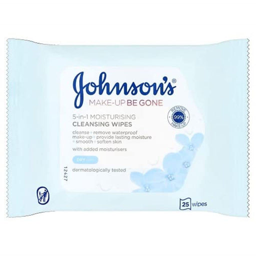 Johnson's Makeup Be Gone Facial Wipes Moisturising x 25 - Regime Skin Care at MyPerfumeShop by Johnson's