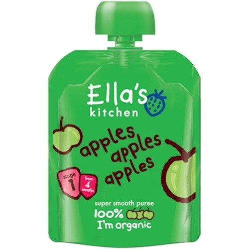 Ella's Kitchen Organic Apples First Tastes Baby Pouch 4+ Months 7 Pack - 70g - Meals at MyPerfumeShop by Ella's Kitchen