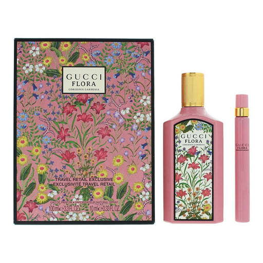 Flora Gucci Gardenia 2 Piece Gift Set: Eau De Parfum 100ml - Eau De Parfum 10ml - Cosmetic Sets at MyPerfumeShop by Gucci