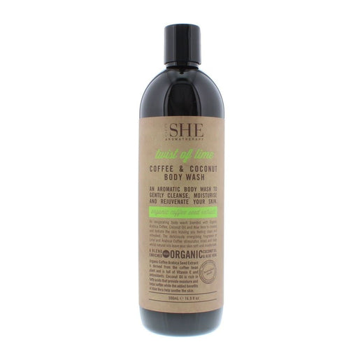 Om She Aromatherapy Twist of Lime Coffee & Coconut Body Wash 500ml - Bath & Shower at MyPerfumeShop by Om She Aromatherapy