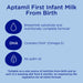 Aptamil Pre-Measured Tabs 1 From Birth First Infant Milk x 120 - Milk at MyPerfumeShop by Aptamil