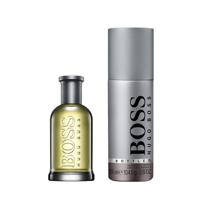 Bottled Hugo Boss 2 Piece Gift Set: Eau De Toilette 50ml - Deodorant Spray 150ml - Beauty at MyPerfumeShop by Hugo Boss