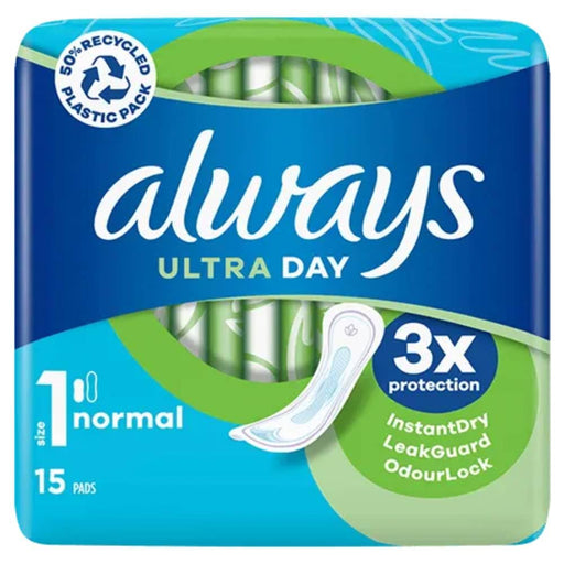 Always Ultra Sanitary Towels Normal Size 1 x 15 - Sanitary Towels at MyPerfumeShop by Always