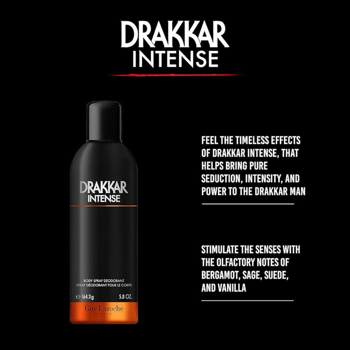 Guy Laroche Drakkar Noir Intense EDP 100ml Spray +200ml Deo Body Spray - Monitors at MyPerfumeShop by Guy Laroche