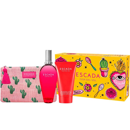 Escada Flor Del Sol Gift Set 50ml EDT + 50ml Body Lotion + Bag - Fragrance at MyPerfumeShop by Escada