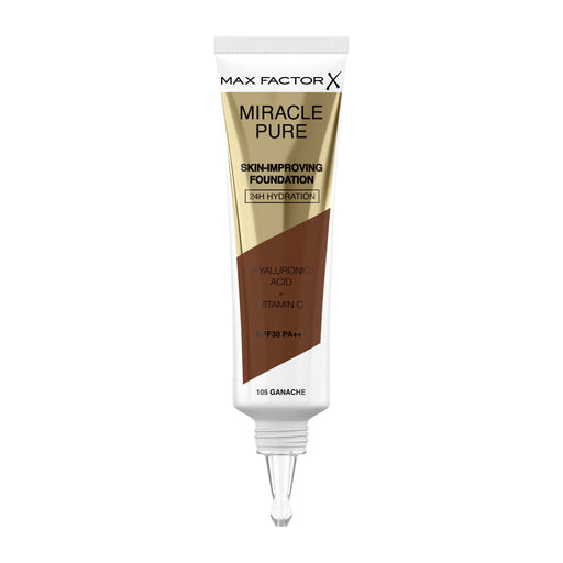 Max Factor Miracle Pure Skin-Improving Foundation SPF30 30ml - 105 Ganache - Foundations at MyPerfumeShop by Max Factor