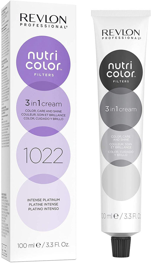 Revlon Nutri Color Filters 3 in 1 Cream Hair Colourant 100ml - 1022 Intense Platinum - Permanent Colour at MyPerfumeShop by Revlon