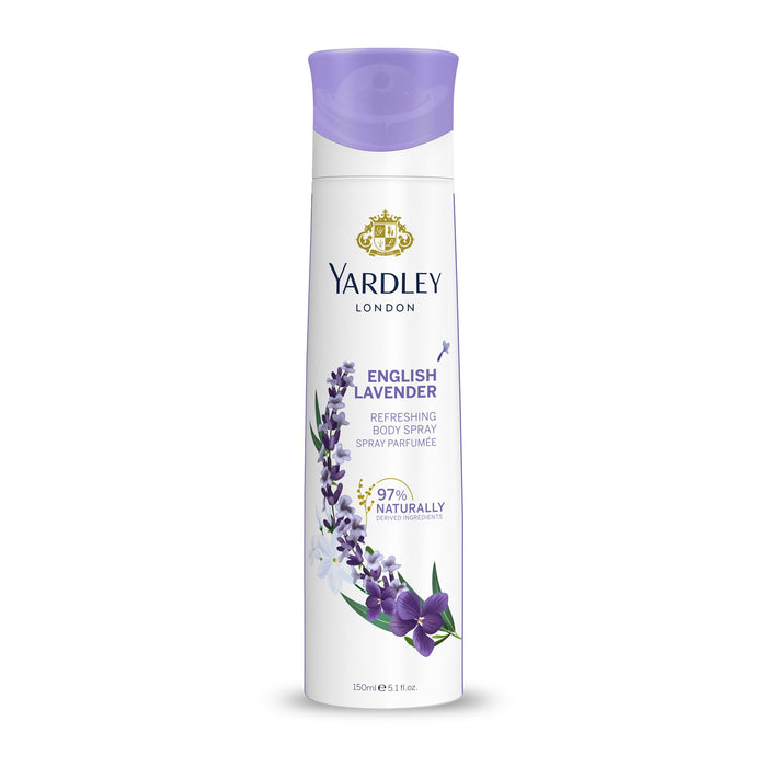 Yardley English Lavender Body Spray 150ml - Body Sprays & Mists at MyPerfumeShop by Yardley London