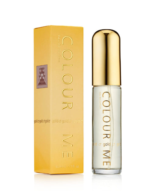 Colour Me Gold Gift Set 50ml EDT + 10ml Roll-on Perfume - Eau de Toilette at MyPerfumeShop by Colour Me