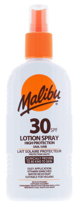 Malibu High Protection Lotion Spray SPF30 200ml - Suncare at MyPerfumeShop by Malibu