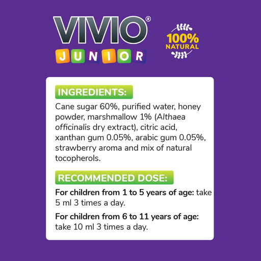 Vivio Junior Cough Syrup - 140ml - Kids Health at MyPerfumeShop by Vivio Junior