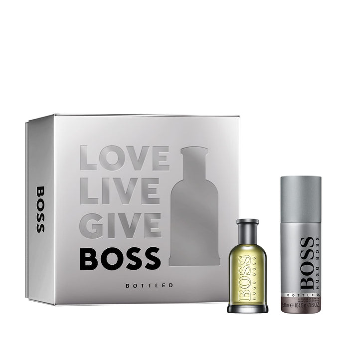 Bottled Hugo Boss 2 Piece Gift Set: Eau De Toilette 50ml - Deodorant Spray 150ml - Beauty at MyPerfumeShop by Hugo Boss