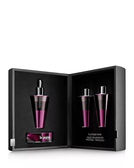 La Prairie Platinum Rare Haute-Rejuvenation Protocol 3 Piece Gift Set: Treatment - Gift Set at MyPerfumeShop by La Prairie