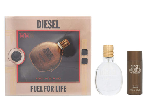 Diesel Fuel For Life 2 Piece Gift Set: Eau De Toilette 30ml - Shower Gel 75ml - Beauty and Cosmetics at MyPerfumeShop by Diesel