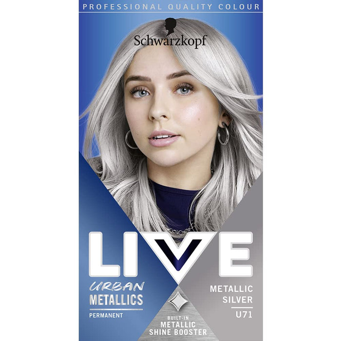 Schwarzkopf Live Urban Metallics Silver Metallic U71 - Colourants at MyPerfumeShop by Live