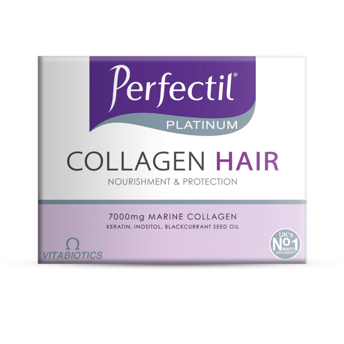 Vitabiotics Perfectil Platinum Collagen 7000mg Hair Advanced Beauty Drinks 50ml x 10