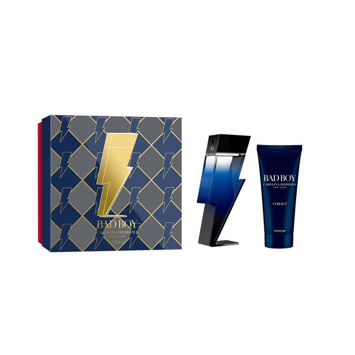 Carolina Herrera Bad Boy Cobalt Gift Set 100ml EDP + 100ml Shower Gel - Fragrance at MyPerfumeShop by Carolina Herrera