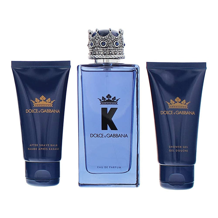 Dolce  Gabbana K 3 Piece Gift Set: Eau De Parfum 100ml - Aftershave Balm 50ml - Shower Gel 50ml - Sets at MyPerfumeShop by Dolce Gabbana