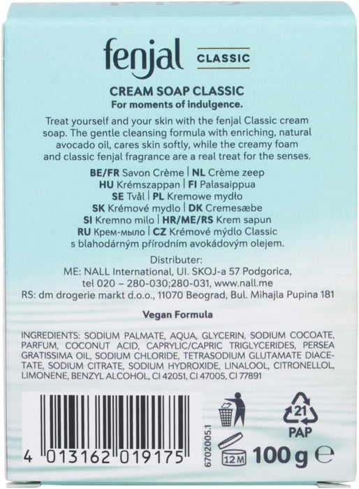 Fenjal Classic Creme Soap - 100g - Handwash/Soap at MyPerfumeShop by Fenjal