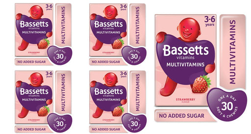 Bassett's Multi-Vitamin Pastilles 3-6 Years Strawberry x 30 - Children at MyPerfumeShop by Bassett's