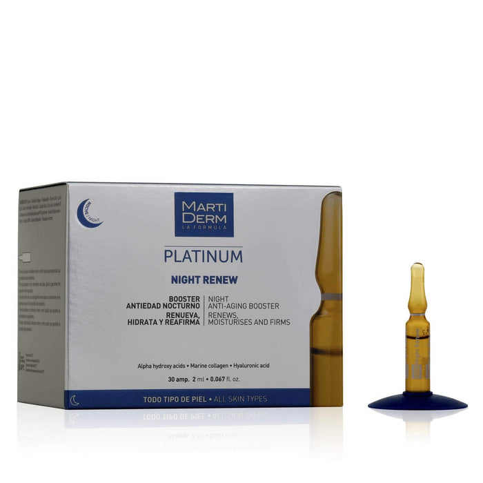 Martiderm Platinum Night Renew Ampoules 2ml x 30 - Face Serum at MyPerfumeShop by Martiderm