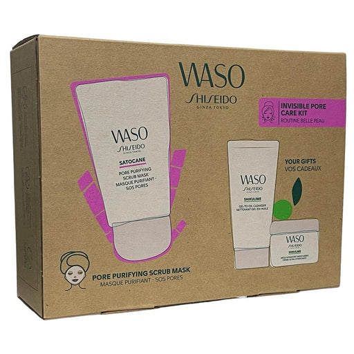 Shiseido Waso Invisible Pore Care 3 Piece Gift Set: Moisturiser 15ml - Cleanser - Gift Set at MyPerfumeShop by Shiseido