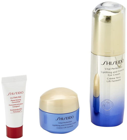 Shiseido Uplifting And Firming Eye Gift Set 15ml Vital Perfection Uplifting and Firming Eye Cream + 15ml Vital Perfection Uplifting and Firming Cream + 5ml Ultimune Power Infusing Concentrate - Eye Care at MyPerfumeShop by Shiseido