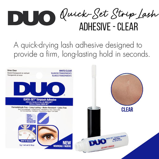 Duo Quick Set Striplash Adhesive - Clear (5g) - False Lashes at MyPerfumeShop by Duo