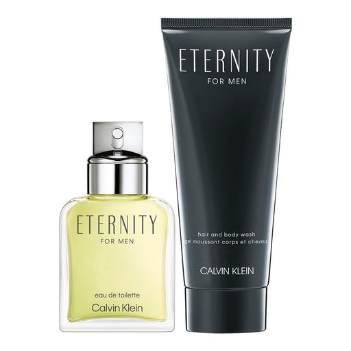 Calvin Klein Eternity For Men 2 Piece Gift Set: Eau de Toilette 50ml - Shower Gel 100ml - Eau de Toilette at MyPerfumeShop by Calvin Klein