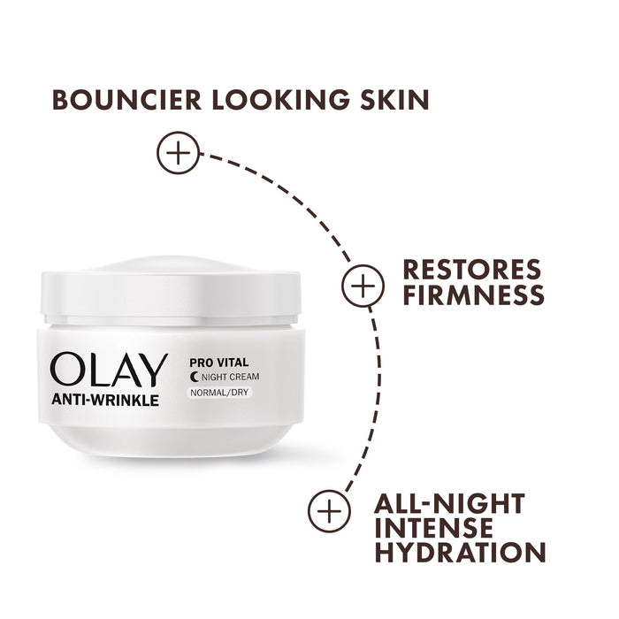 Olay Anti-Wrinkle Mature Skin Night Cream - 50ml - Regime Skin Care at MyPerfumeShop by Olay