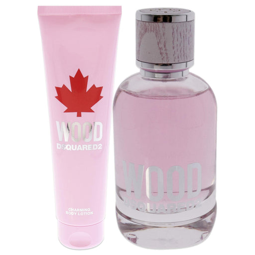 DSquared² Wood For Her Gift Set 100ml EDT + 150ml Body Lotion - Fragrance at MyPerfumeShop by DSquared²