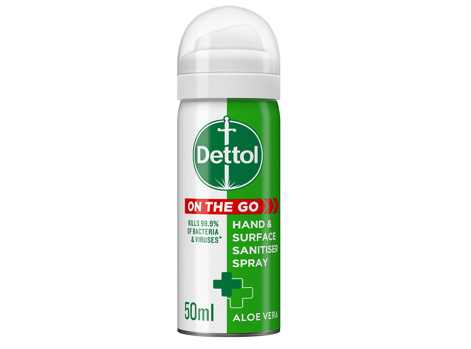 Dettol On the Go Hand & Surface Sanitiser Spray Aloe Vera - 50ml - Handwash/Soap at MyPerfumeShop by Dettol