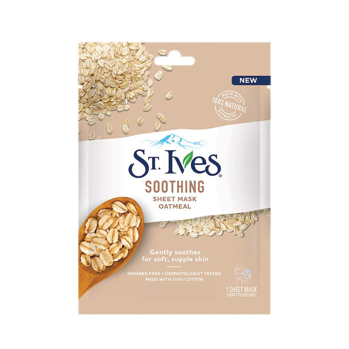 St. Ives Oatmeal Soothing Sheet Mask 23ml - 1 Sheet - Masks & Peels at MyPerfumeShop by St. Ives