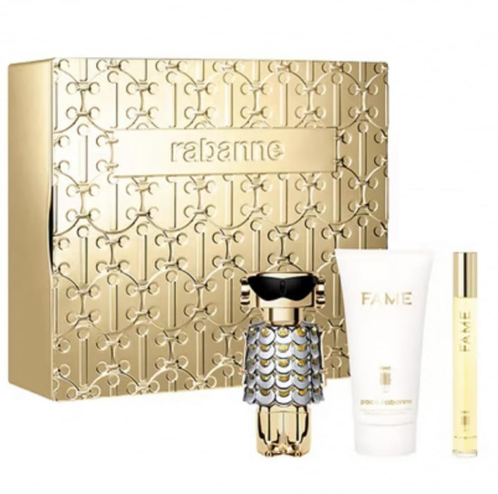 Paco Rabanne Fame 50ml EDP + 75ml Body Lotion + EDP 10ml Mini