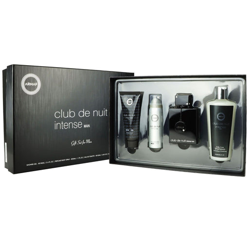 Armaf Club De Nuit Intense Gift Set 105ml EDT + 100ml Shower Gel + 240ml Shampoo + 50ml Body Spray - Fragrance at MyPerfumeShop by Armaf