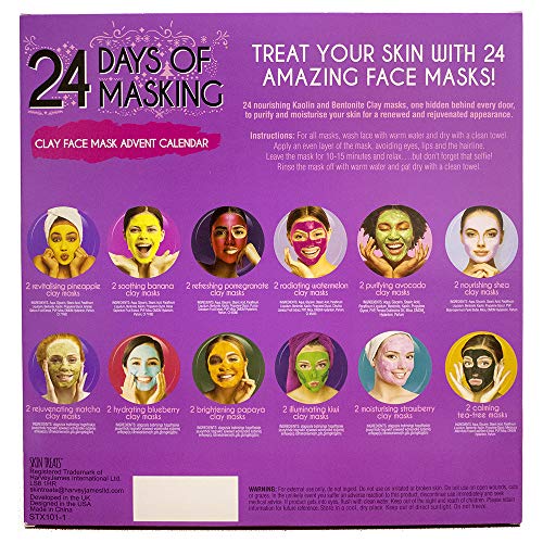 Skin Treats 24 Days of Masking Advent Calendar 24 x Clay Face Mask - Skincare at MyPerfumeShop by Skin Treats