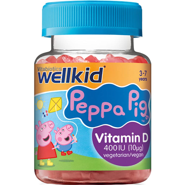 Vitabiotics WellKid Peppa Pig Vitamin D 400 IU Soft Jellies 3-7 Years x 30 - Children at MyPerfumeShop by Wellkid