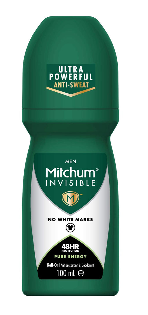 Mitchum Invisible 48HR Pure Energy Roll On 100ml - Bath & Body at MyPerfumeShop by Mitchum