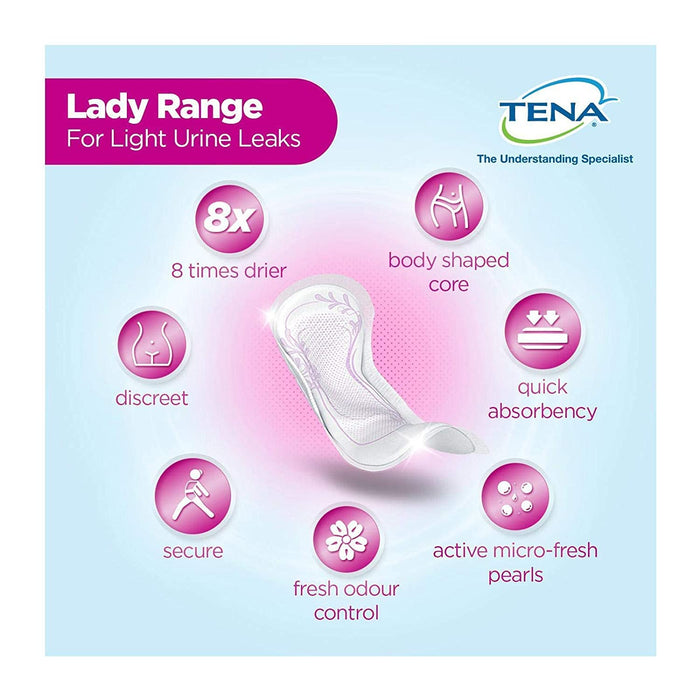 Tena Lady Extra Plus x 8 - Incontinance Pads at MyPerfumeShop by Tena