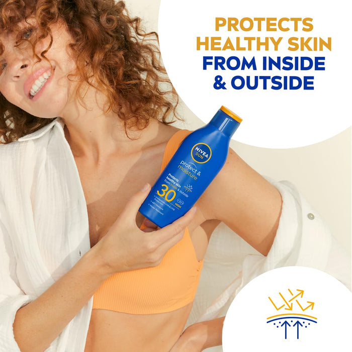 Nivea Sun Moisturising Sun Lotion SPF30 - 200ml - Sun Preps at MyPerfumeShop by Nivea