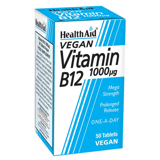 Healthaid Vitamin B12 1000ug 50 Tablets - Energy & Mind at MyPerfumeShop by Healthaid