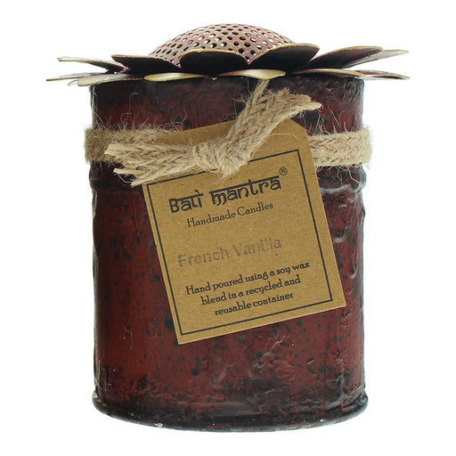 Bali Mantra Sunflower Tin Orange French Vanilla Candle 370g - Candle at MyPerfumeShop by Bali Mantra