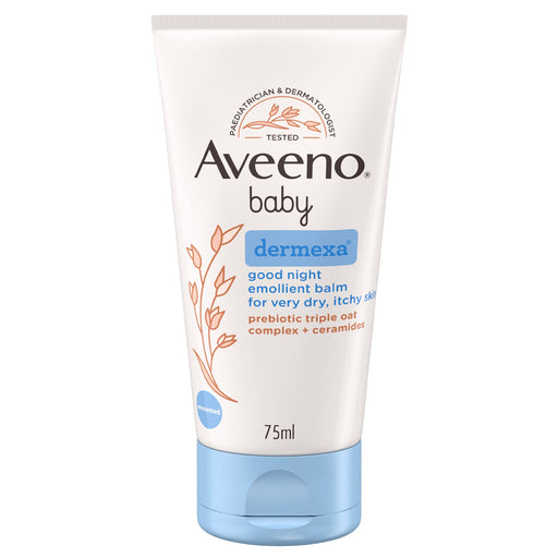 Aveeno Baby Dermexa Good Night Emollient Balm - 75ml - Skin Care at MyPerfumeShop by Aveeno Baby