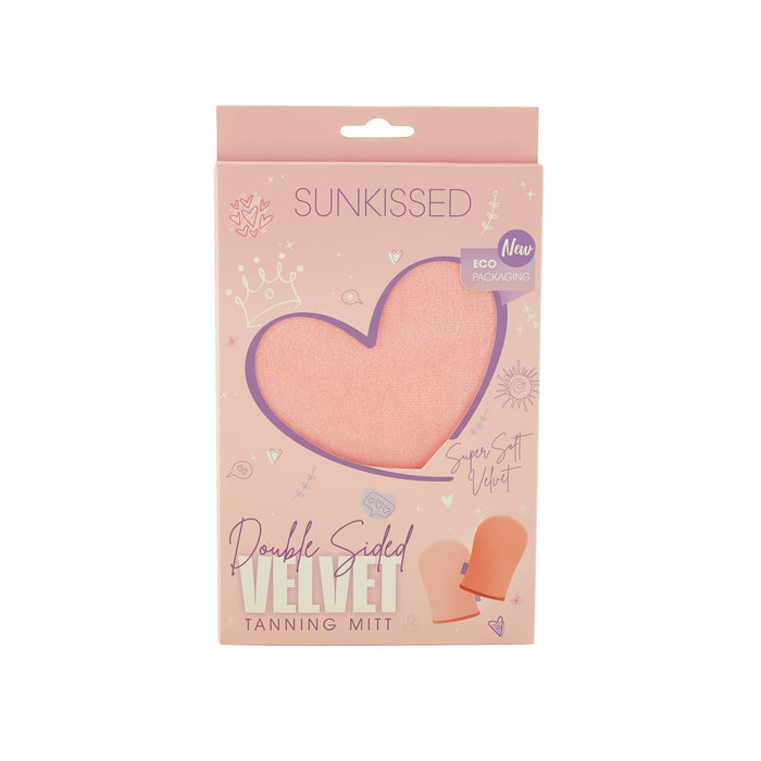 Sunkissed Double Sided Velvet Tanning Mitt - Peach - Fake Tan at MyPerfumeShop by Sunkissed