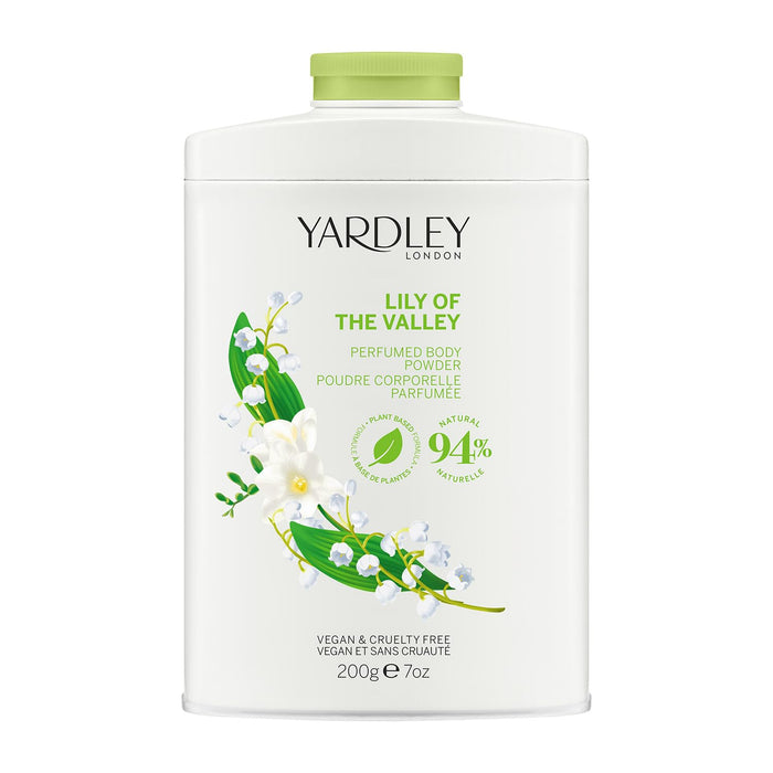 Yardely English Lily of the Valley 200gr Dusting Powder - Talcum Powders at MyPerfumeShop by Yardley