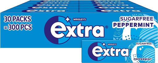 Wrigleys Extra Chewing Gum Peppermint 30 Pack x 10 - Confectionary at MyPerfumeShop by Extra