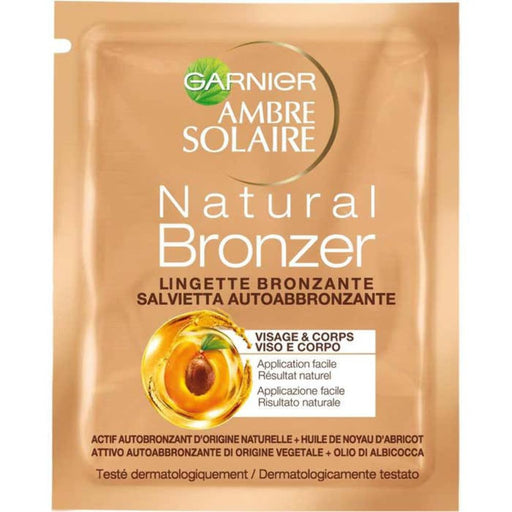 Garnier Ambre Solaire Natural Bronzer Self Tan Wipes 6ml