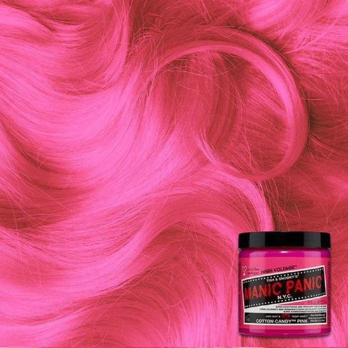 Manic Panic High Voltage Classic Semi-Permanent Hair Colour 118ml - Cotton Candy Pink - Beauty at MyPerfumeShop by Manic Panic